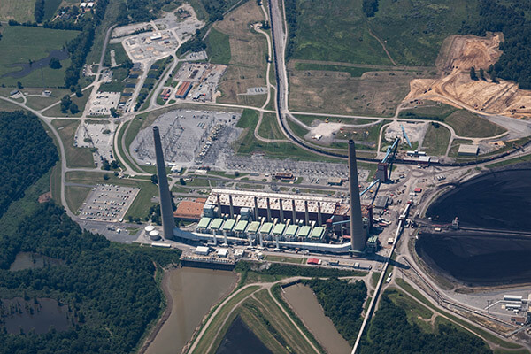 Aerial photo of client's plant location